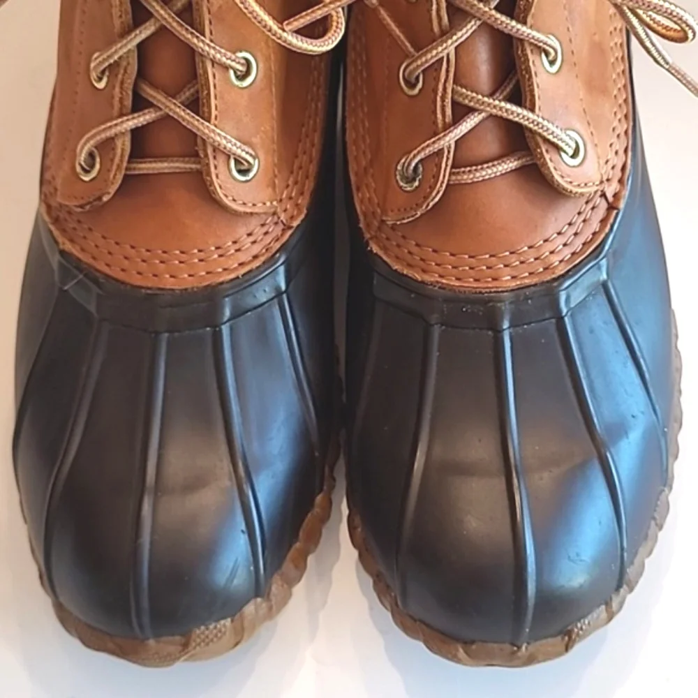 Cabela's Duck Boots Waterproof Lace Up Rain / Snow Ankle Booties Steel Shank 8